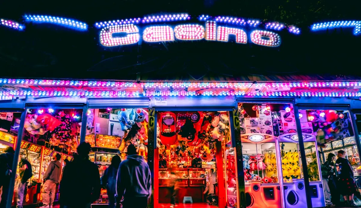 Moderner Spielautomat mit digitalem Display